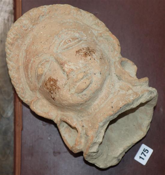 A terracotta head